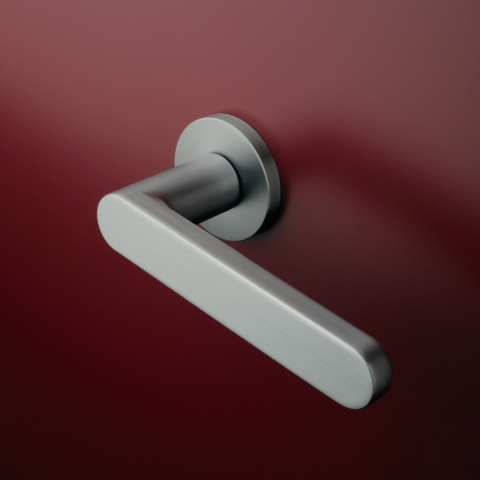 Klamka Aprile Alora R Slim 7mm SC chrom satynowy na rozecie okrągłej Enger