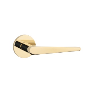 Klamka Aprile Arnica R Slim 7mm GOLD PVD złoty polerowany PVD na rozecie okrągłej Enger