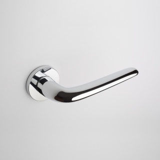 Klamka Aprile Azalia R Slim 7mm LC chrom polerowany na rozecie okrągłej Enger