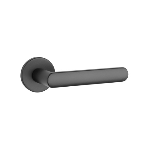 Klamka Aprile Fragola R Slim 7mm BLACK czarny matowy na rozecie okrągłej Enger