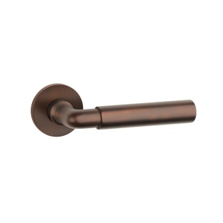 Klamka Aprile Ficaria R Slim 7mm BD umbra palona na rozecie okrągłej Enger