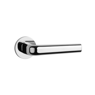 Klamka Aprile Inula R Slim 7mm CP chrom polerowany na rozecie okrągłej Enger
