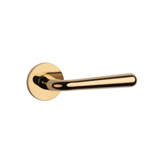 Klamka Aprile Irga R Slim 7mm GOLD PVD złoty polerowany PVD na rozecie okrągłej Enger