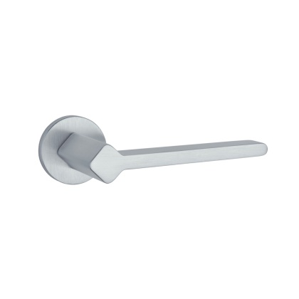Klamka Aprile Ninfea R Slim 7mm SC chrom satynowy na rozecie okrągłej Enger