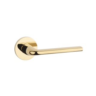 Klamka Aprile Oleandro R Slim 7mm GOLD PVD złoty polerowany PVD na rozecie okrągłej Enger