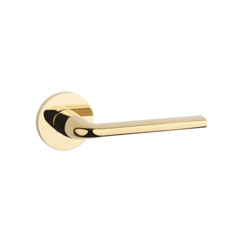 Klamka Aprile Oleandro R Slim 7mm GOLD PVD złoty polerowany PVD na rozecie okrągłej Enger