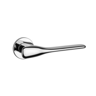 Klamka Aprile Orchide R Slim 7mm LC chrom polerowany na rozecie okrągłej Enger