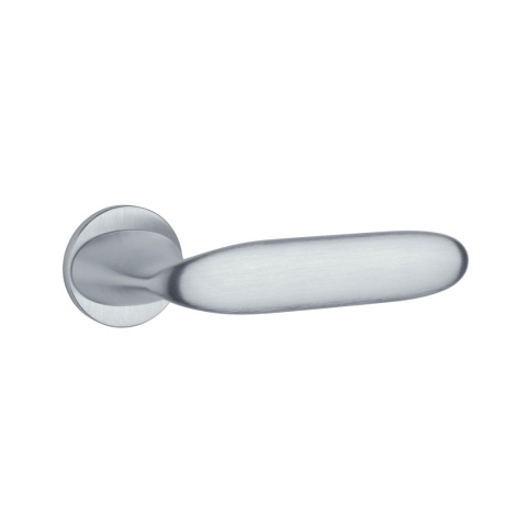 Klamka Aprile Peonia R Slim 7mm SC chrom satynowy na rozecie okrągłej Enger