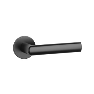 Klamka Aprile Silena R Slim 7mm BLACK czarny matowy na rozecie okrągłej Enger