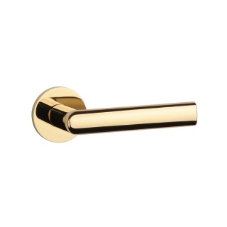 Klamka Aprile Silena R Slim 7mm GOLD PVD złoty polerowany PVD na rozecie okrągłej Enger