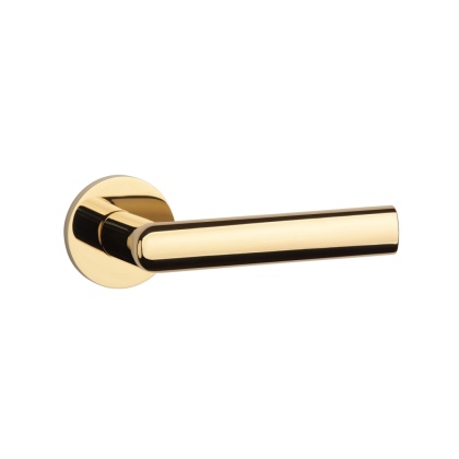 Klamka Aprile Silena R Slim 7mm GOLD PVD złoty polerowany PVD na rozecie okrągłej Enger