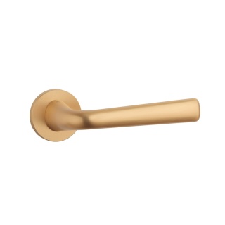 Klamka Aprile Tulipa R Slim 7mm KG złoty matowy na rozecie okrągłej Enger