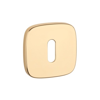 Rozeta kwadratowa Aprile QR Slim 7mm LG złoty polerowany klucz