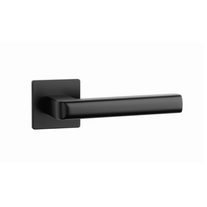 Klamka Aprile Salice Q Super Slim 5mm BK czarny matowy na rozecie kwadratowej Enger