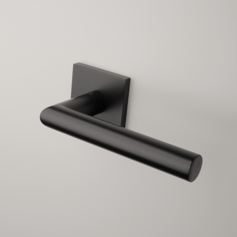 Klamka Aprile Arabis Q Slim 7mm BLACK czarny matowy na rozecie kwadratowej Enger