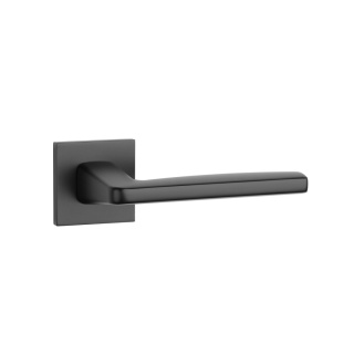 Klamka Aprile Erba Q Slim 7mm BLACK czarny matowy na rozecie kwadratowej Enger