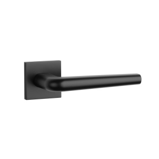 Klamka Aprile Funkia Q Slim 7mm BLACK czarny matowy na rozecie kwadratowej Enger