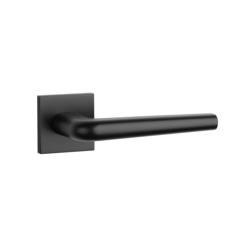 Klamka Aprile Funkia Q Slim 7mm BLACK czarny matowy na rozecie kwadratowej Enger