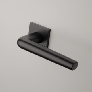 Klamka Aprile Funkia Q Slim 7mm BLACK czarny matowy na rozecie kwadratowej Enger