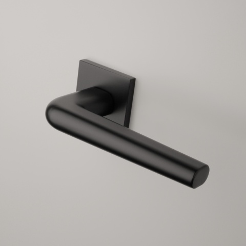 Klamka Aprile Funkia Q Slim 7mm BLACK czarny matowy na rozecie kwadratowej Enger