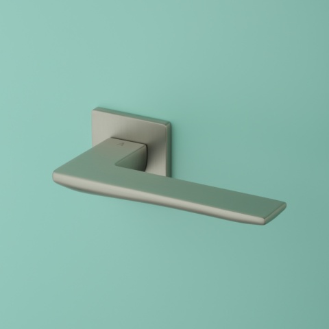 Klamka Aprile Iris Q Super Slim 5mm SNM nikiel na rozecie kwadratowej Enger