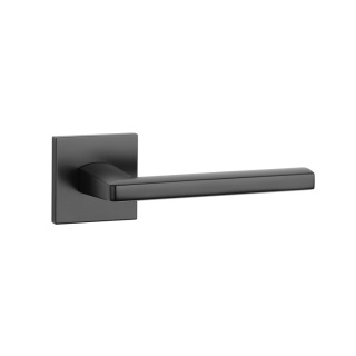 Klamka Aprile Pyrola Q Slim 7mm BLACK czarny matowy na rozecie kwadratowej Enger
