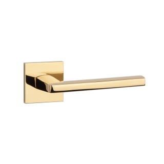 Klamka Aprile Pyrola Q Slim 7mm GOLD PVD złoty polerowany PVD na rozecie kwadratowej Enger