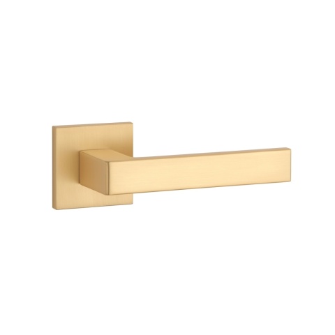 Klamka Aprile Sulla Q Slim 7mm GOLD SATIN złoty matowy na rozecie kwadratowej Enger