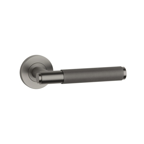 Klamka Sterk Oval 1741 Pro 8mm BS PVD bazaltowy PVD na rozecie okrągłej Enger