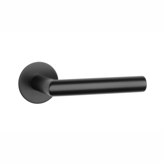 Klamka Sterk Oval 1750 Ultra Slim 3mm F5 czarny matowy na rozecie okrągłej Enger