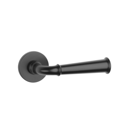 Klamka Stile Ibra R Slim 7mm BLACK czarny matowy na rozecie okrągłej Enger