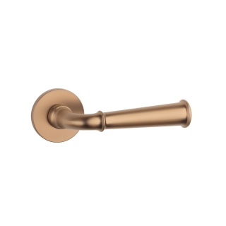 Klamka Stile Ibra R Slim 7mm LIGHT BROWN jasny brązowy na rozecie okrągłej Enger