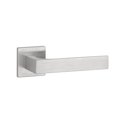 Klamka Aprile Alisso Q Super Slim 5mm DSC chrom szczotkowany na rozecie kwadratowej Enger