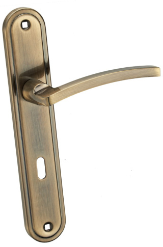 Klamka Lena KLN 411 patyna długi szyld na klucz rozstaw 72 mm Infinity Line