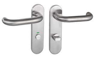 Klamka Ultra KUL 513 stal nierdzewna długi szyld 3/4 na wc rozstaw 72 mm Infinity Line