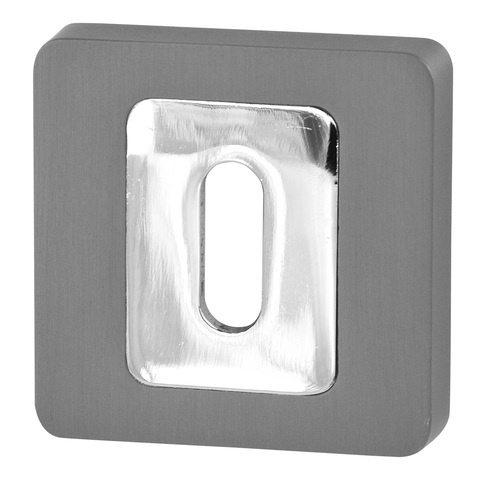 Rozeta kwadratowa R62 antracyt/chrom klucz Rozeta kwadratowa R62 antracyt/chrom klucz