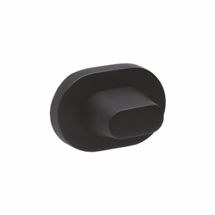 Rozeta owalna R75 czarna wc