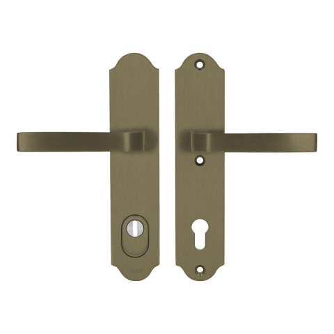 Klamko Klamka AXA Verona Flex ++ F4 stare złoto rozstaw 92 mm Klamko Klamka AXA Verona Flex ++ F4 stare złoto rozstaw 92 mm
