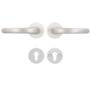 Klamko Klamka AXA Diana Click + rozeta na wkładkę F6 inox