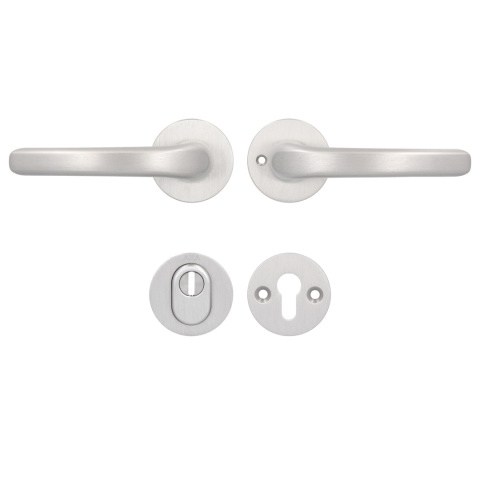 Klamko Klamka AXA Diana Flex Click + rozeta na wkładkę F6 inox Klamko Klamka AXA Diana Flex Click + rozeta na wkładkę F6 inox
