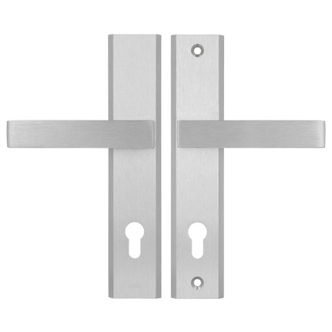 Klamko Klamka AXA Haga ++ F6 inox rozstaw 90 mm Klamko Klamka AXA Haga ++ F6 inox rozstaw 90 mm