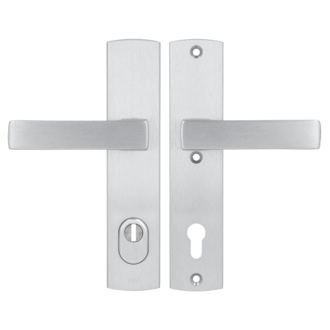 Klamko Klamka AXA Apollo Flex Premium F1 srebrna rozstaw 92 mm Klamko Klamka AXA Apollo Flex Premium F1 srebrna rozstaw 92 mm