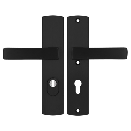 Klamko Klamka AXA Apollo Flex Premium F8 czarna rozstaw 72 mm