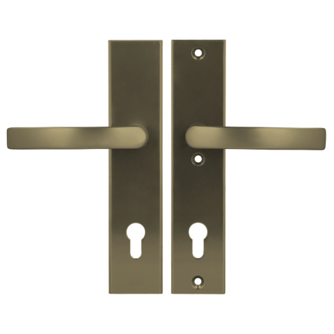 Klamko Klamka AXA Odin ++ F4 stare złoto rozstaw 92 mm