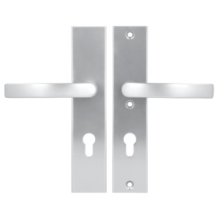 Klamko Klamka AXA Odin ++ F1 srebrna rozstaw 72 mm