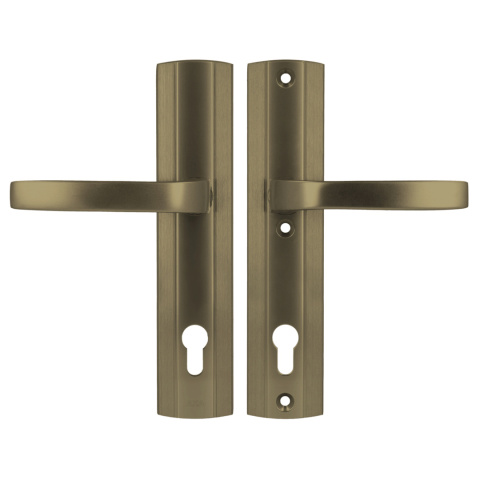 Klamko Klamka AXA Prestige ++ F4 stare złoto rozstaw 92 mm Klamko Klamka AXA Prestige ++ F4 stare złoto rozstaw 92 mm