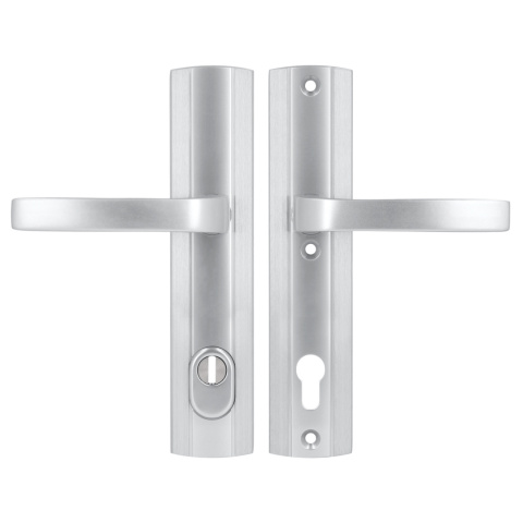 Klamko Klamka AXA Prestige Flex ++ F1 srebrna rozstaw 92 mm Klamko Klamka AXA Prestige Flex ++ F1 srebrna rozstaw 92 mm