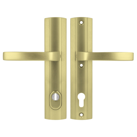 Klamko Klamka AXA Prestige Flex ++ F3 złota rozstaw 92 mm Klamko Klamka AXA Prestige Flex ++ F3 złota rozstaw 92 mm