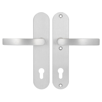 Klamko Klamka AXA Quebec ++ F6 inox rozstaw 92 mm