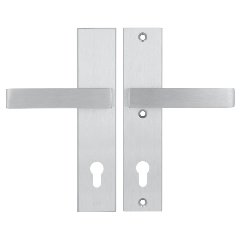 Klamko Klamka AXA Royal ++ F1 srebrna rozstaw 92 mm Klamko Klamka AXA Royal ++ F1 srebrna rozstaw 92 mm